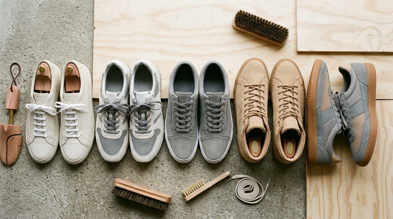 Illustrationsfoto til guiden: Hvilke sneakers skal man have? 5 typer der dækker det meste