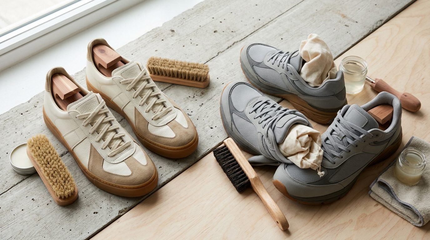 Illustrationsfoto til guiden: Opbevar sneakers, så de holder formen og farven